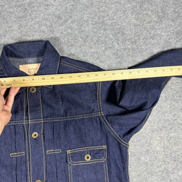 Japan Blue Jeans Type 1 Selvedge Denim Jacket Indigo Made in Japan 38 Buckleback - Picture 16 of 16